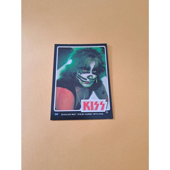 Vintage 1978 Aucoin Management AGRMT KISS Trading Card No 30 Collectible Rock - Picture 1 of 2